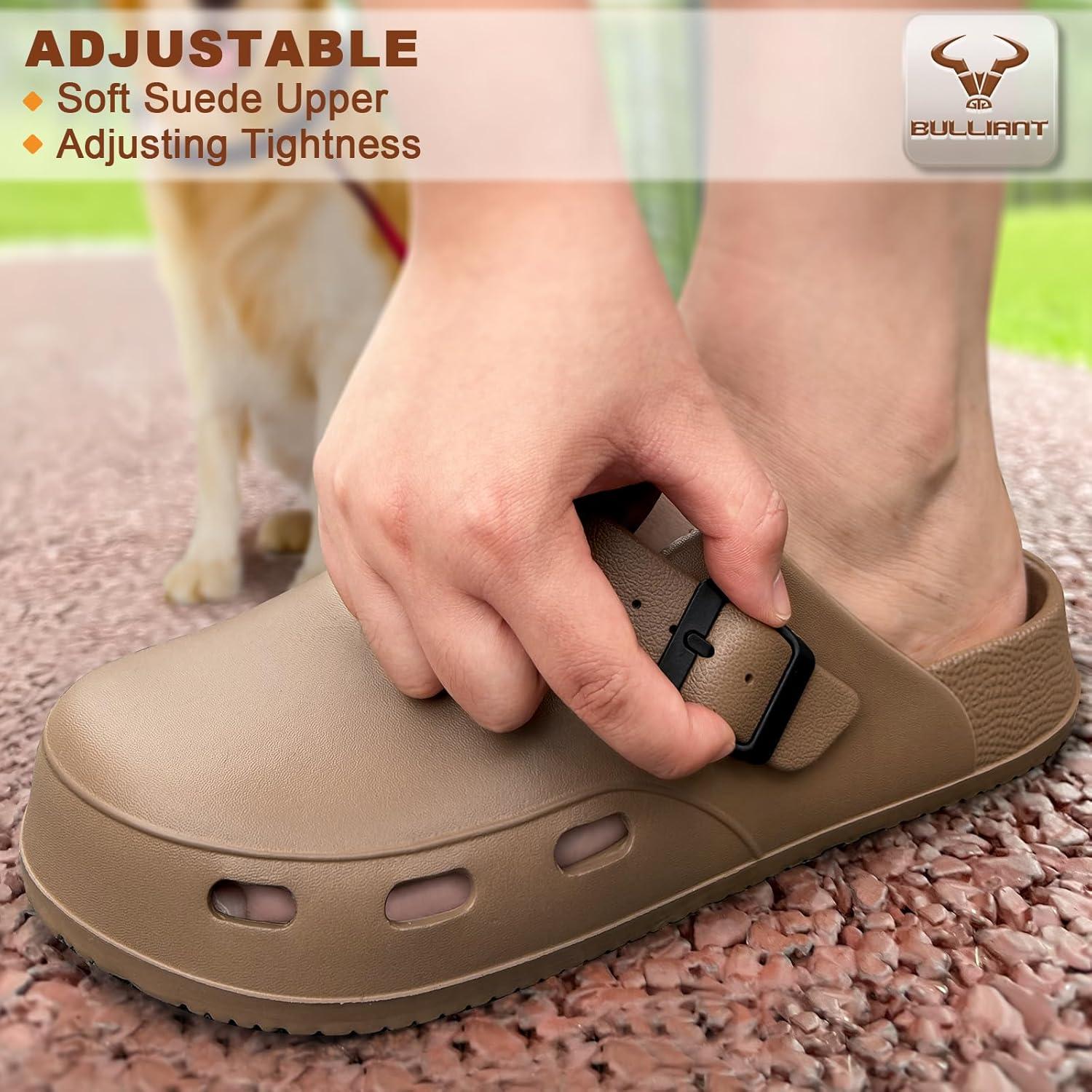 image:imageBULLIANT Women Clogs Adjustable Sandals Slipon Water Shoes Unisex with Cushioned FootbedComfortable LightweightTiger Eye8080