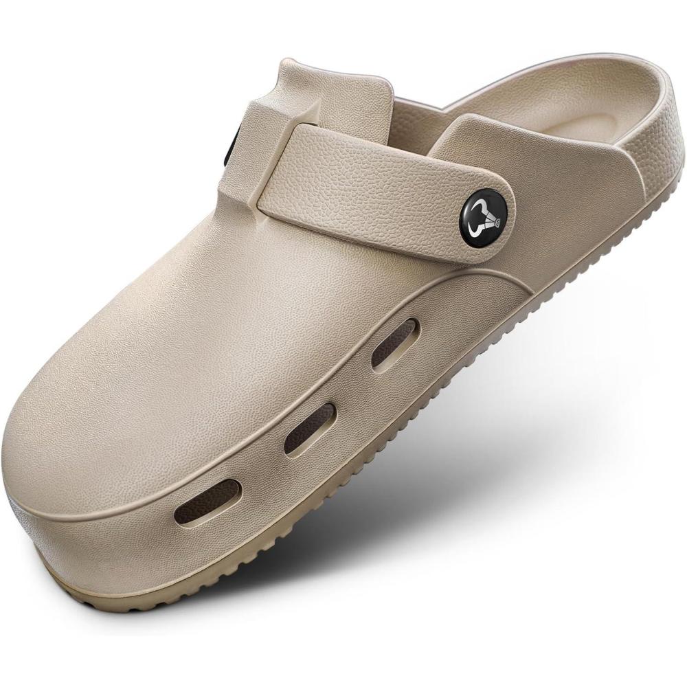 image:imageBULLIANT Women Clogs Adjustable Sandals Slipon Water Shoes Unisex with Cushioned FootbedComfortable LightweightCamel8079