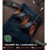 BULLIANT Men Belt,Ratchet Leather Belt Click Adjustable for Men Jeans Dress Casual 1 3/8-Cut to Fit(Dark Gray8600)
