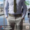 BULLIANT Men Belt,Ratchet Leather Belt Click Adjustable for Men Jeans Dress Casual 1 3/8-Cut to Fit(Elmwood8598)
