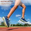 BULLIANT Socks For Women 6Pairs-Womens Athletic Ankle Socks No Show Cushioned for Walking Running-Compression Arch Support(6 Pairs-white1846)