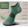 BULLIANT Socks For Women 6Pairs-Womens Athletic Ankle Socks No Show Cushioned for Walking Running-Compression Arch Support(6pairs-shale Green8239)