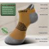 BULLIANT Socks For Women 6Pairs-Womens Athletic Ankle Socks No Show Cushioned for Walking Running-Compression Arch Support(6pairs-wood Thrush8238)