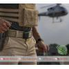 BULLIANT Tactical Belt for Men, Men Stretch Nylon Web Gift Belt 1.5″-Hiking Rigger Military Work-Quick Release(Beige2756)