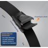 BULLIANT Tactical Belt for Men, Men Stretch Nylon Web Gift Belt 1.5″-Hiking Rigger Military Work-Quick Release(Black2543)