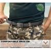 BULLIANT Tactical Belt for Men, Men Stretch Nylon Web Gift Belt 1.5″-Hiking Rigger Military Work-Quick Release(Dark Gray7815)