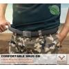 BULLIANT Tactical Belt for Men, Men Stretch Nylon Web Gift Belt 1.5″-Hiking Rigger Military Work-Quick Release(Dark Gray7817)