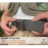 BULLIANT Tactical Belt for Men, Men Stretch Nylon Web Gift Belt 1.5″-Hiking Rigger Military Work-Quick Release(Dark Gray7817)