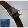 BULLIANT Tactical Belt for Men, Men Stretch Nylon Web Gift Belt 1.5″-Hiking Rigger Military Work-Quick Release(Deep Brown8341)