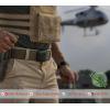 BULLIANT Tactical Belt for Men, Men Stretch Nylon Web Gift Belt 1.5″-Hiking Rigger Military Work-Quick Release(Light Brown2544)
