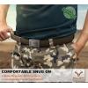 BULLIANT Tactical Belt for Men, Men Stretch Nylon Web Gift Belt 1.5″-Hiking Rigger Military Work-Quick Release(Light Brown7818)