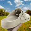 BULLIANT Women Clogs, Adjustable Sandals Slip-on Water Shoes Unisex with Cushioned Footbed,Comfortable Lightweight(Beige4586)