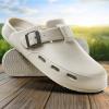 BULLIANT Women Clogs, Adjustable Sandals Slip-on Water Shoes Unisex with Cushioned Footbed,Comfortable Lightweight(Beige4586)