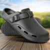 BULLIANT Women Clogs, Adjustable Sandals Slip-on Water Shoes Unisex with Cushioned Footbed,Comfortable Lightweight(Black4585)