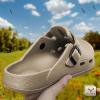 BULLIANT Women Clogs, Adjustable Sandals Slip-on Water Shoes Unisex with Cushioned Footbed,Comfortable Lightweight(Camel8079)