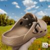 BULLIANT Women Clogs, Adjustable Sandals Slip-on Water Shoes Unisex with Cushioned Footbed,Comfortable Lightweight(Tiger Eye8080)