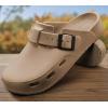 BULLIANT Women Clogs, Adjustable Sandals Slip-on Water Shoes Unisex with Cushioned Footbed,Comfortable Lightweight(Tiger Eye8080)