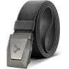 BULLIANT Tactical Belt for Men, Men Stretch Nylon Web Gift Belt 1.5″-Hiking Rigger Military Work-Quick Release(Dark Gray7815)