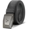 BULLIANT Tactical Belt for Men, Men Stretch Nylon Web Gift Belt 1.5″-Hiking Rigger Military Work-Quick Release(Dark Gray7817)