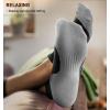 BULLIANT Mens Socks 6 Pairs-Athletic Ankle Socks Cushioned No Show For Men Running-Arch Compression Support(6pairs-black 6 Color Mixed3002)