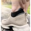 BULLIANT Mens Socks 6 Pairs-Athletic Ankle Socks Cushioned No Show For Men Running-Arch Compression Support(6pairs-black 6 Color Mixed3002)