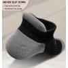 BULLIANT Mens Socks 6 Pairs-Athletic Ankle Socks Cushioned No Show For Men Running-Arch Compression Support(6pairs-black3665)