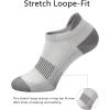 BULLIANT Mens Socks 6 Pairs-Athletic Ankle Socks Cushioned No Show For Men Running-Arch Compression Support(6pairs-black/Dark Gray4208)