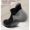 BULLIANT Mens Socks 6 Pairs-Athletic Ankle Socks Cushioned No Show For Men Running-Arch Compression Support(6pairs-black/White/Gray4583)