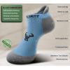 BULLIANT Mens Socks 6 Pairs-Athletic Ankle Socks Cushioned No Show For Men Running-Arch Compression Support(6pairs-cambridge Blue8254)