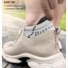 BULLIANT Mens Socks 6 Pairs-Athletic Ankle Socks Cushioned No Show For Men Running-Arch Compression Support(6pairs-white 6 Color Mixed3073)