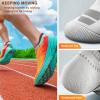 BULLIANT Mens Socks 6 Pairs-Athletic Ankle Socks Cushioned No Show For Men Running-Arch Compression Support(6pairs-white 6 Color Mixed3073)