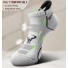 BULLIANT Mens Socks 6 Pairs-Athletic Ankle Socks Cushioned No Show For Men Running-Arch Compression Support(6pairs-white 6 Color Mixed3073)