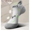BULLIANT Mens Socks 6 Pairs-Athletic Ankle Socks Cushioned No Show For Men Running-Arch Compression Support(6pairs-white3666)