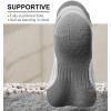 BULLIANT Mens Socks 6 Pairs-Athletic Ankle Socks Cushioned No Show For Men Running-Arch Compression Support(6pairs-white3667)