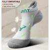 BULLIANT Mens Socks 6 Pairs-Athletic Ankle Socks Cushioned No Show For Men Running-Arch Compression Support(6pairs-white3667)
