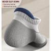 BULLIANT Mens Socks 6 Pairs-Athletic Ankle Socks Cushioned No Show For Men Running-Arch Compression Support(6pairs-white4307)