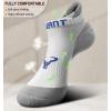 BULLIANT Mens Socks 6 Pairs-Athletic Ankle Socks Cushioned No Show For Men Running-Arch Compression Support(6pairs-white4429)