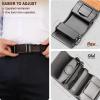 BULLIANT Men Belts 2 Pack,Ratchet Sliding Belt Adjustable For Gift Mens Dress Casual 1 3/8″,Cut for Fit(2pack-black/Deep Brown3274)