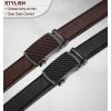BULLIANT Men Belts 2 Pack,Ratchet Sliding Belt Adjustable For Gift Mens Dress Casual 1 3/8″,Cut for Fit(2pack-black/Deep Brown3274)