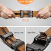BULLIANT Men Belts 2 Pack,Ratchet Sliding Belt Adjustable For Gift Mens Dress Casual 1 3/8″,Cut for Fit(2pack-black/Deep Brown4601)