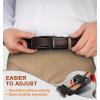 BULLIANT Men Belts 2 Pack,Ratchet Sliding Belt Adjustable For Gift Mens Dress Casual 1 3/8″,Cut for Fit(2pack-black/Deep Brown8001)