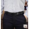 BULLIANT Men Belts 2 Pack,Ratchet Sliding Belt Adjustable For Gift Mens Dress Casual 1 3/8″,Cut for Fit(2pack-black/Deep Brown8001)