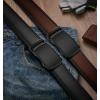 BULLIANT Men Belts 2 Pack,Ratchet Sliding Belt Adjustable For Gift Mens Dress Casual 1 3/8″,Cut for Fit(2pack-black/Deep Brown8213)