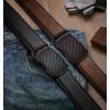 BULLIANT Men Belts 2 Pack,Ratchet Sliding Belt Adjustable For Gift Mens Dress Casual 1 3/8″,Cut for Fit(2pack-black/Deep Brown8221)