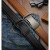 BULLIANT Men Belts 2 Pack,Ratchet Sliding Belt Adjustable For Gift Mens Dress Casual 1 3/8″,Cut for Fit(2pack-black/Orange Brown7999)