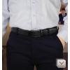 BULLIANT Men Belts 2 Pack,Ratchet Sliding Belt Adjustable For Gift Mens Dress Casual 1 3/8″,Cut for Fit(2pack-black/Orange Brown7999)