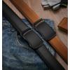 BULLIANT Men Belts 2 Pack,Ratchet Sliding Belt Adjustable For Gift Mens Dress Casual 1 3/8″,Cut for Fit(2pack-black/Orange Brown8224)