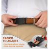 BULLIANT Men Belts 2 Pack,Ratchet Sliding Belt Adjustable For Gift Mens Dress Casual 1 3/8″,Cut for Fit(2pack-black/Orange Brown8224)