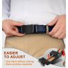 BULLIANT Men Belts 2 Pack,Ratchet Sliding Belt Adjustable For Gift Mens Dress Casual 1 3/8″,Cut for Fit(2pack-black/Purplish Blue8210)