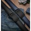 BULLIANT Men Belts 2 Pack,Ratchet Sliding Belt Adjustable For Gift Mens Dress Casual 1 3/8″,Cut for Fit(2pack-black/Purplish Blue8210)